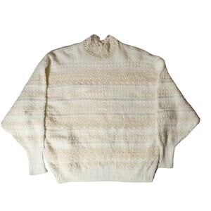 ZARA Blogger Favorite Oversized Lace Crochet Sweater Small